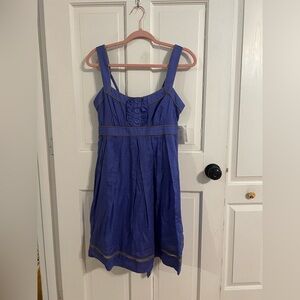 NWT Jessica Simpson Dress M Flowy Feminine Spring Easter COTTON Boho Midi